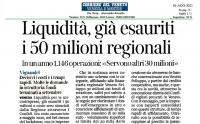 Liquidità alle microimprese: terminati i soldi messi a disposizione dalla Regione Veneto